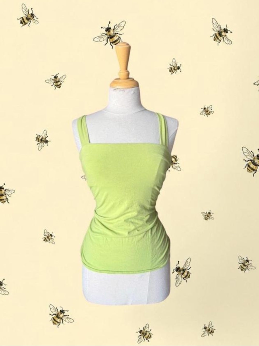 Suzy shier signature lime green cami top